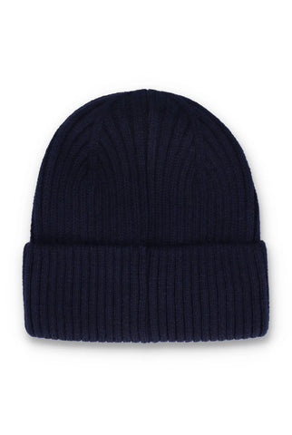 FILA Ricco Ribbed Turn-Up Beanie – Navy