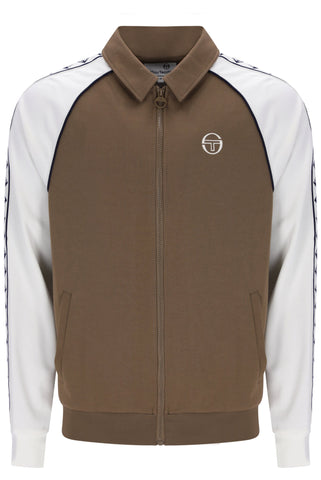 Sergio Tacchini Sarto Tape Track Top – Shitake/Gardenia
