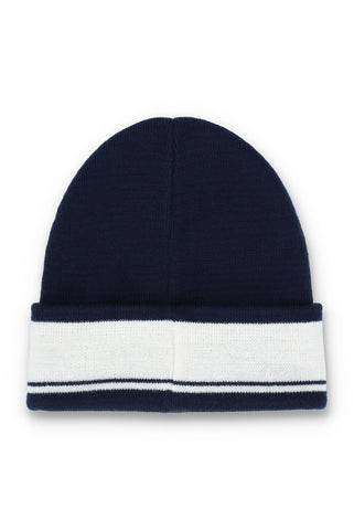 Sergio Tacchini Sellarz Jacquard Striped Beanie – Maritime Blue
