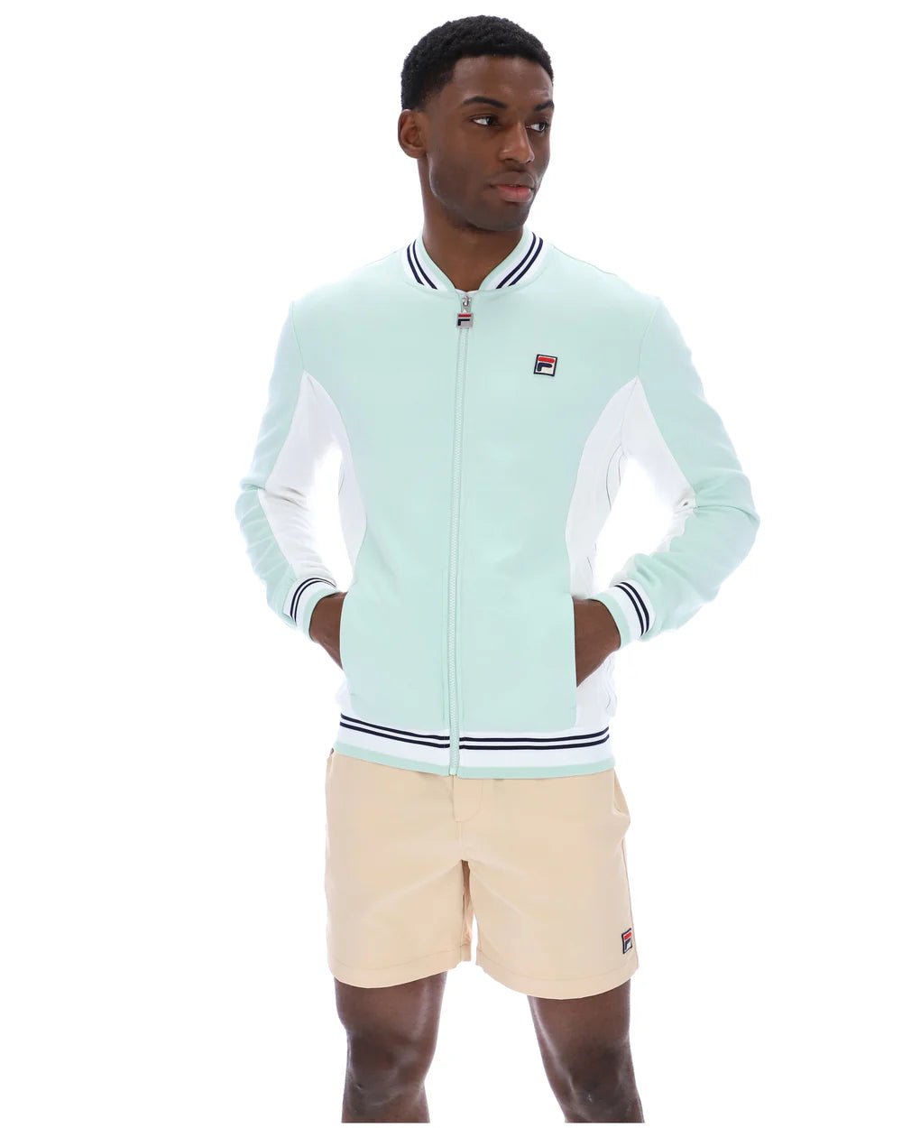Fila Settanta Baseball Track Top – Surf Spray