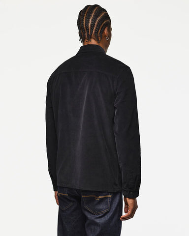 Weekend Offender Welch Cord Overshirt Black