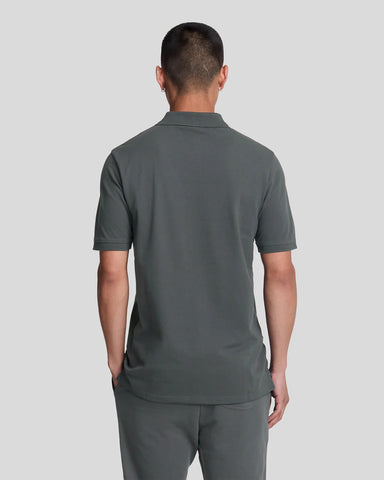 Lyle & Scott Plain Short Sleeve Polo – Gunmetal