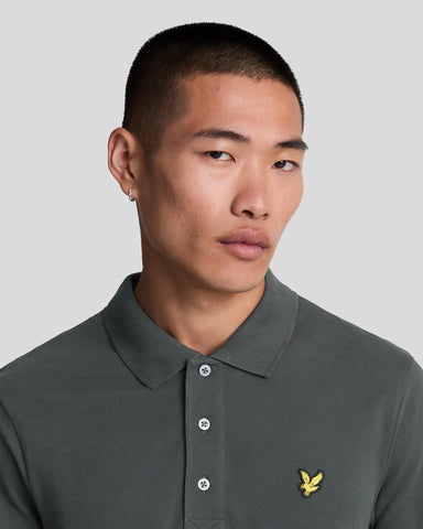 Lyle & Scott Plain Short Sleeve Polo – Gunmetal