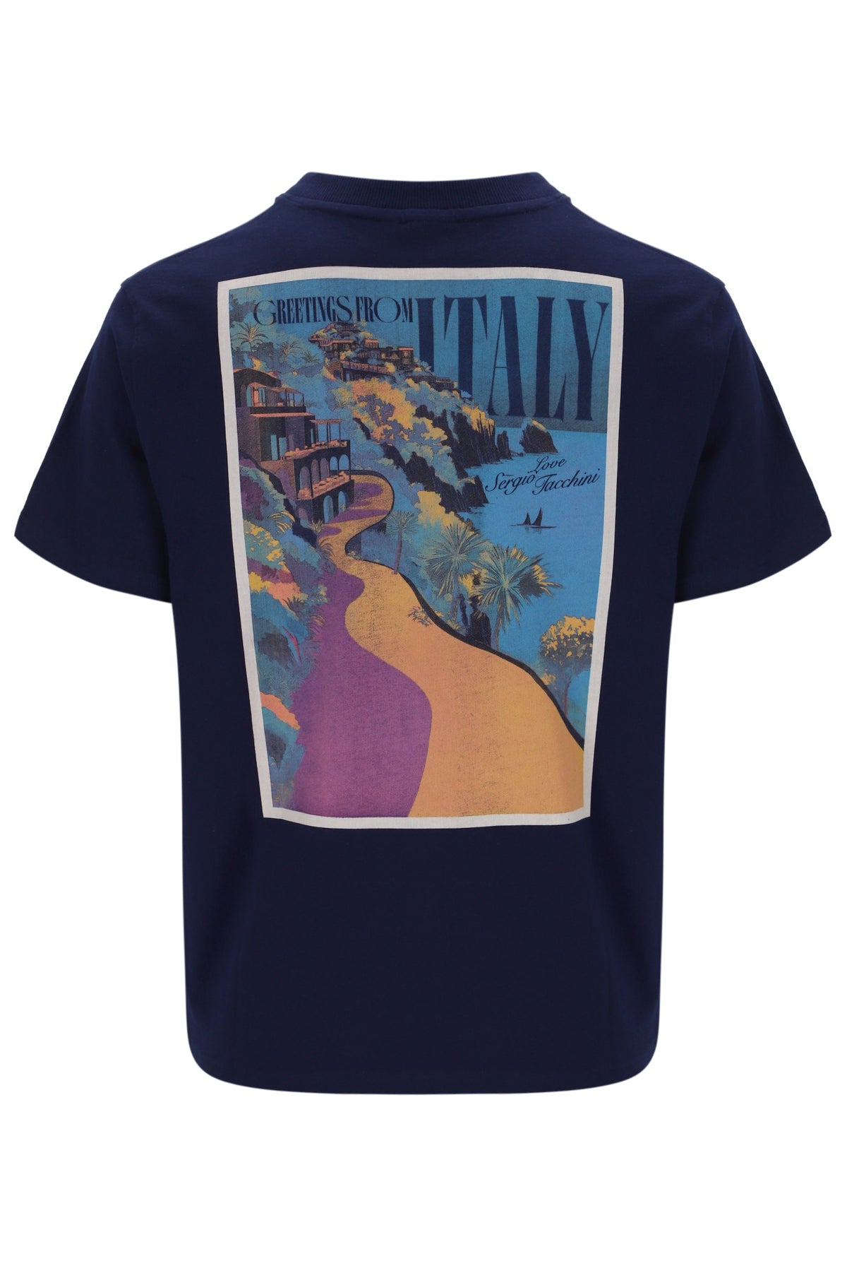 Sergio Tacchini Vacanza Graphic T-Shirt – Maritime Blue