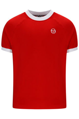Sergio Tacchini Pino Ringer T-Shirt – Adrenaline Rush / White