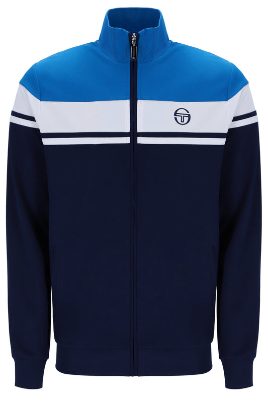 Sergio Tacchini Damarindo Track Top – Directoire Blue / White / Maritime Blue