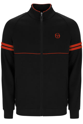 Sergio Tacchini Orion Track Top – Black / Tangerine