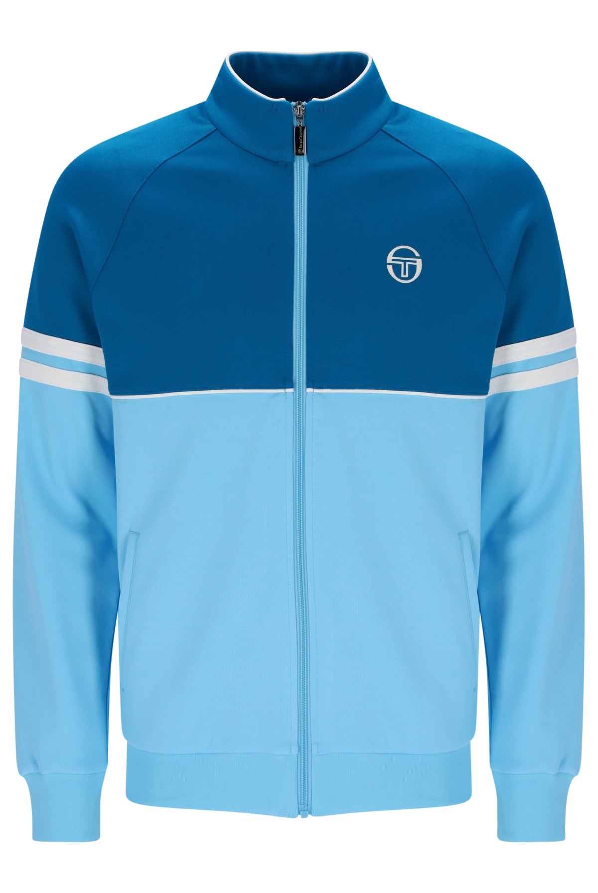 Sergio Tacchini Orion Track Top Jacket – Mykonos Blue / Baltic Sea / Gardenia