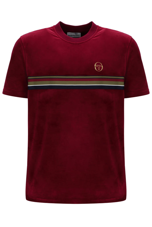 Sergio Tacchini Ayme Velour T-Shirt – Rhubarb