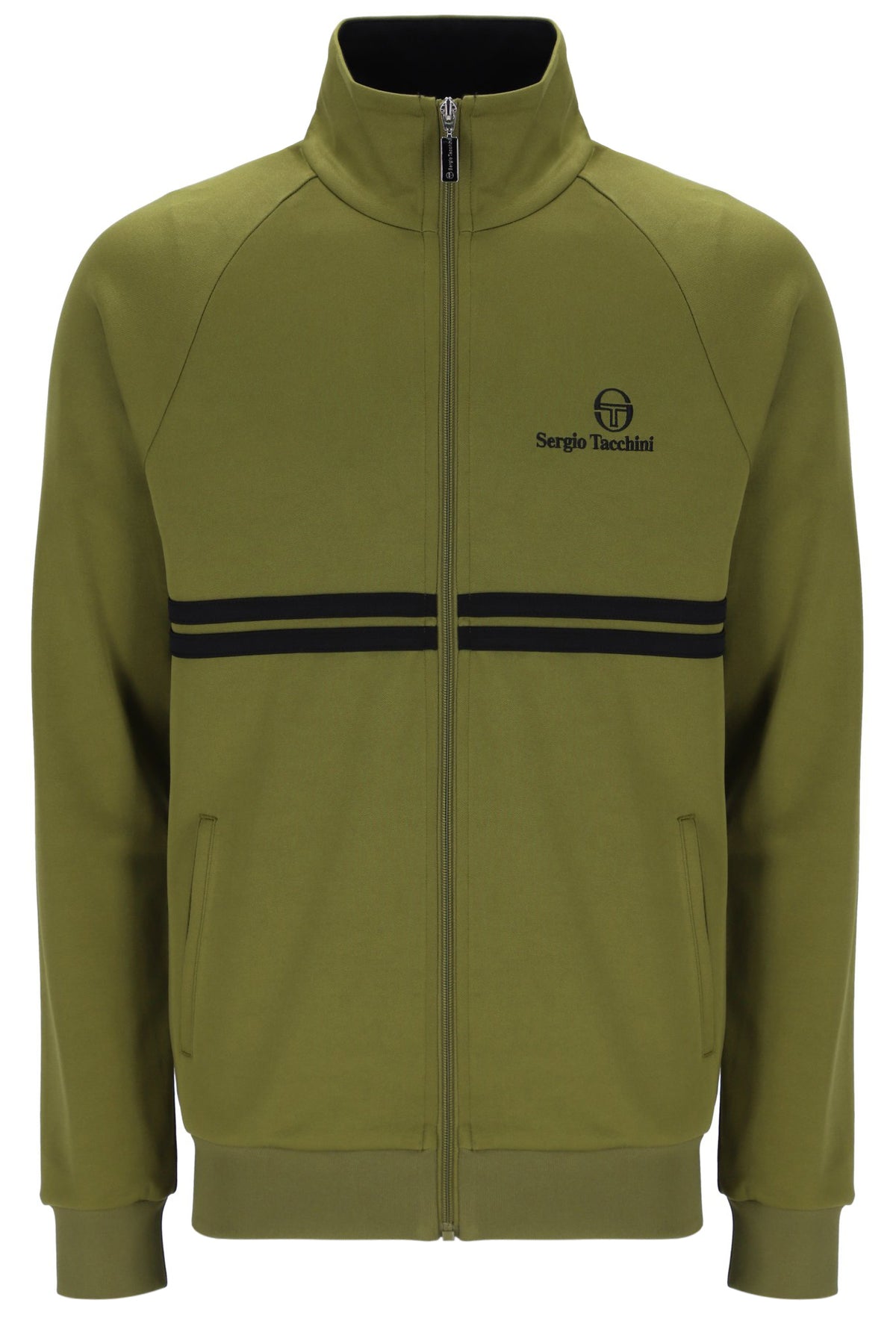 Sergio Tacchini New Dallas Track Top – Avocado / Black