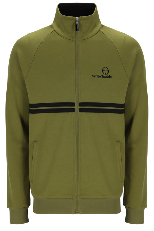 Sergio Tacchini New Dallas Track Top – Avocado / Black