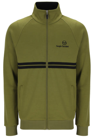 Sergio Tacchini New Dallas Track Top – Avocado / Black