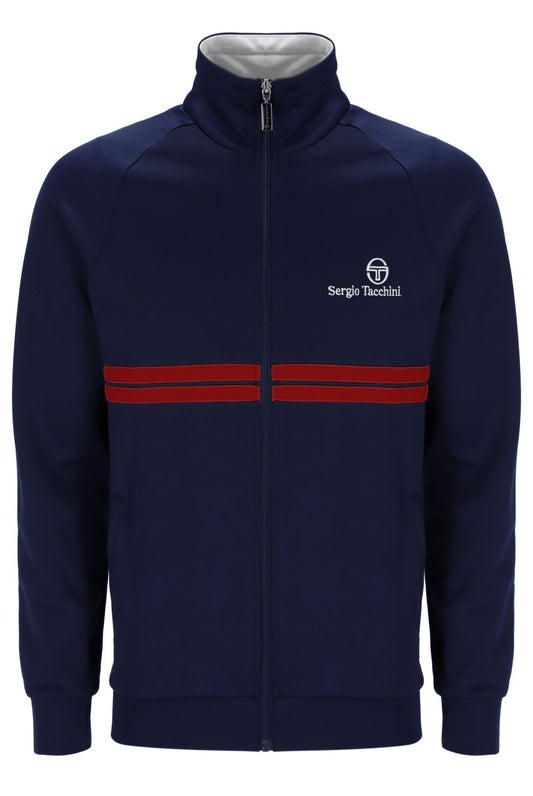Sergio Tacchini New Dallas Track Top – Maritime Blue / Rush