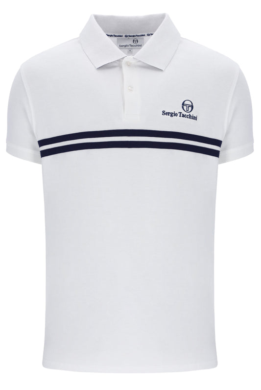Sergio Tacchini Supermac Polo White / Maritime Blue
