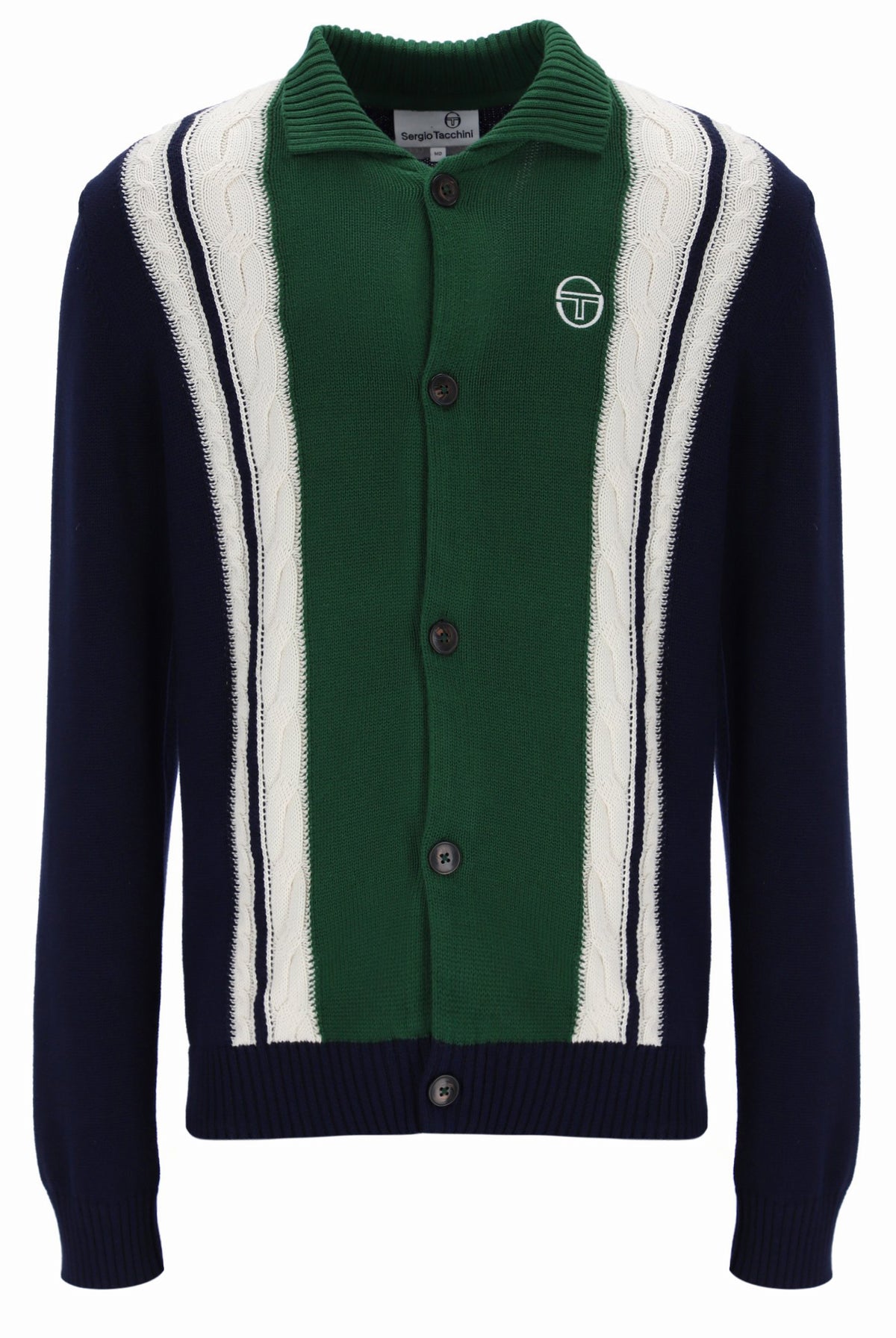 Sergio Tacchini Bruni Knit Cardigan – Maritime Blue / Eden