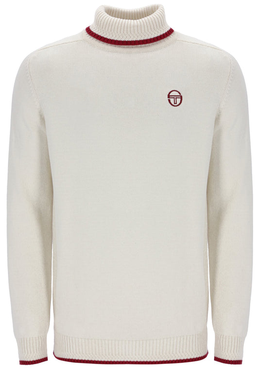 Sergio Tacchini Caruso Roll Neck Knit Jumper – Gardenia