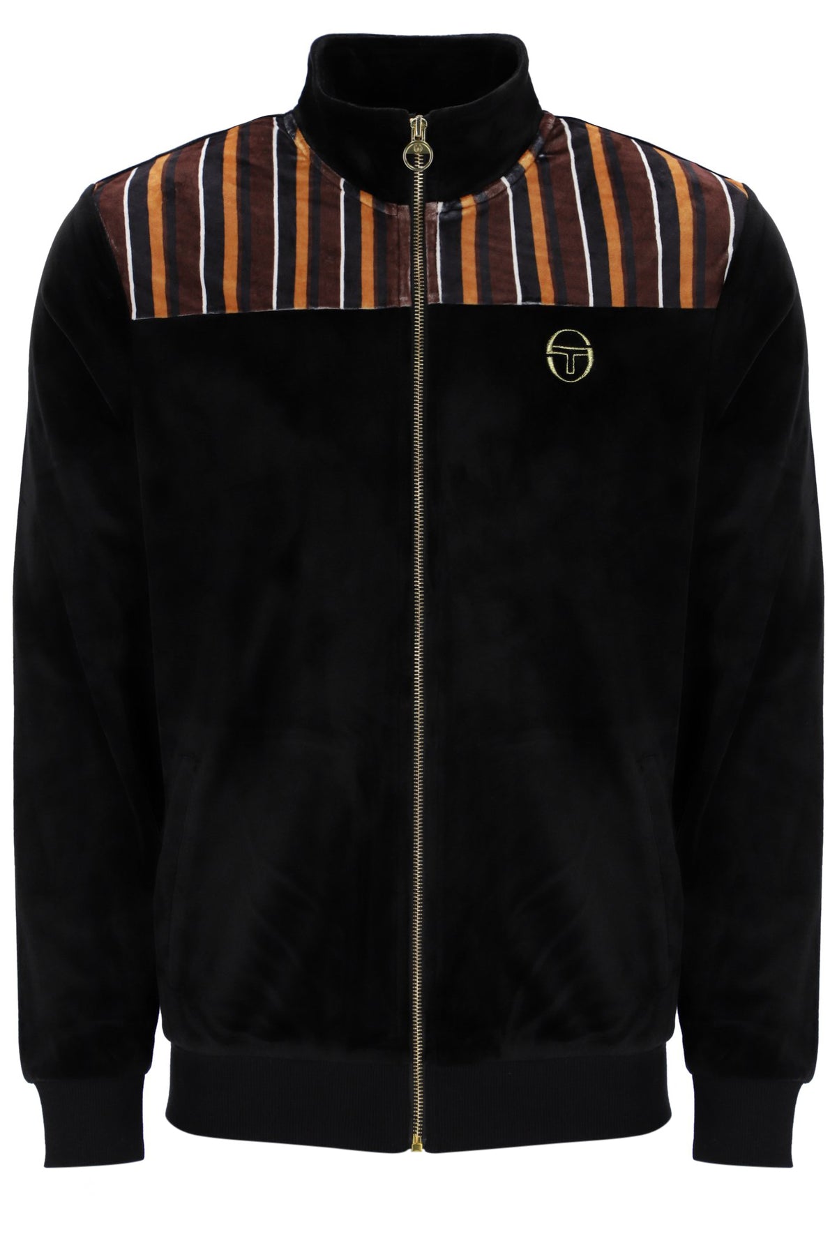 Sergio Tacchini Gabiano Velour Track Top – Black