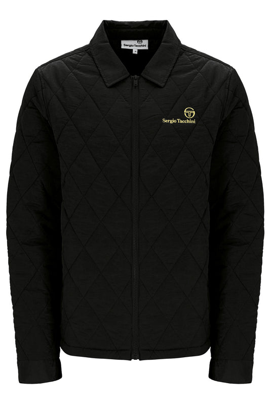 Sergio Tacchini Piola Quilted Shacket – Black
