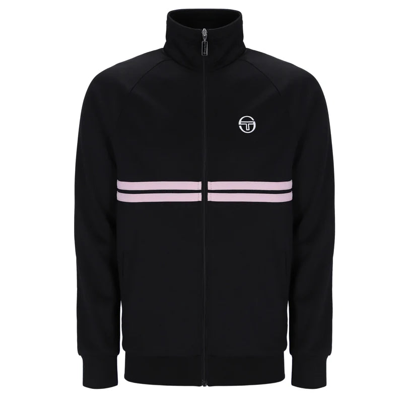 Sergio Tacchini Dallas Track Top – Black / Light Lilac