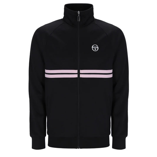 Sergio Tacchini Dallas Track Top – Black / Light Lilac