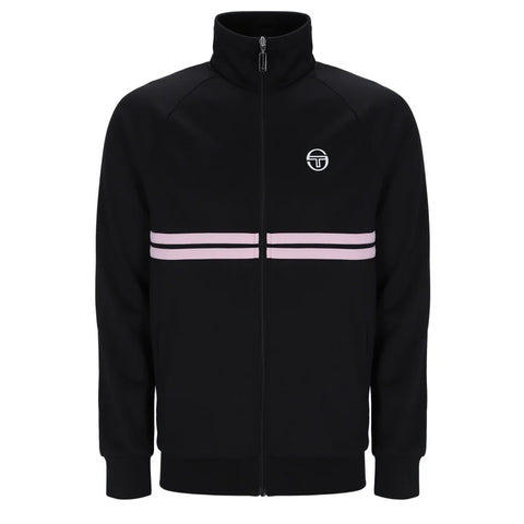 Sergio Tacchini Dallas Track Top – Black / Light Lilac