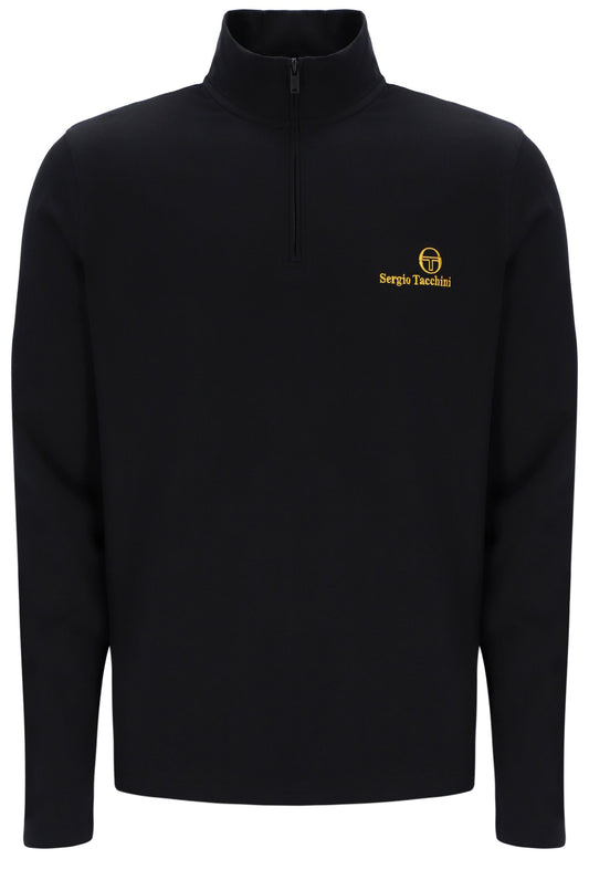 Sergio Tacchini Daytone 1/4 Zip Top – Black
