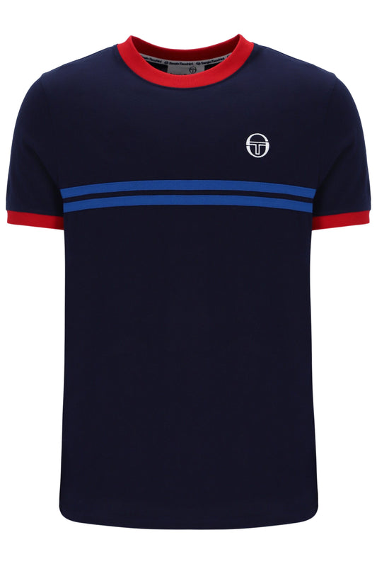 Sergio Tacchini Supermac T-shirt Maritime Blue/Rush