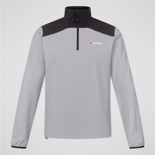 Berghaus Terrain Trek Quarter Zip Top – Black/Grey