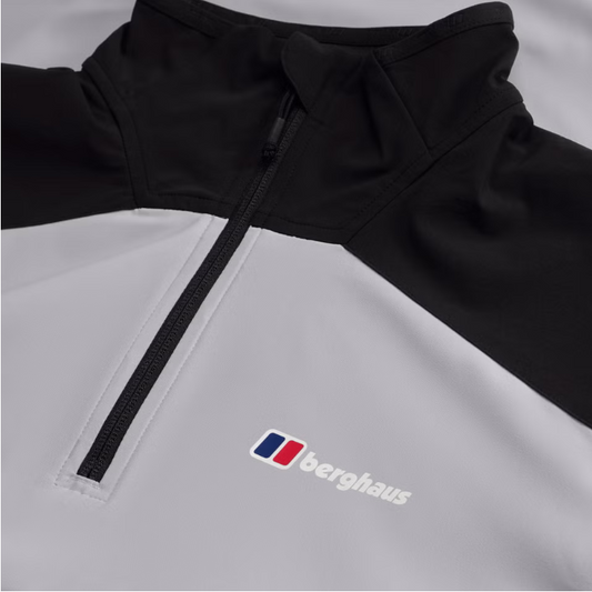 Berghaus Terrain Trek Quarter Zip Top – Black/Grey