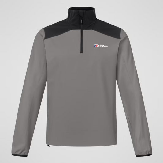 Berghaus Terrain Trek Quarter Zip Top – Dark Grey / Black