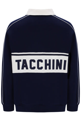 Sergio Tacchini Vitelli L/S Polo – Maritime Blue/Gardenia