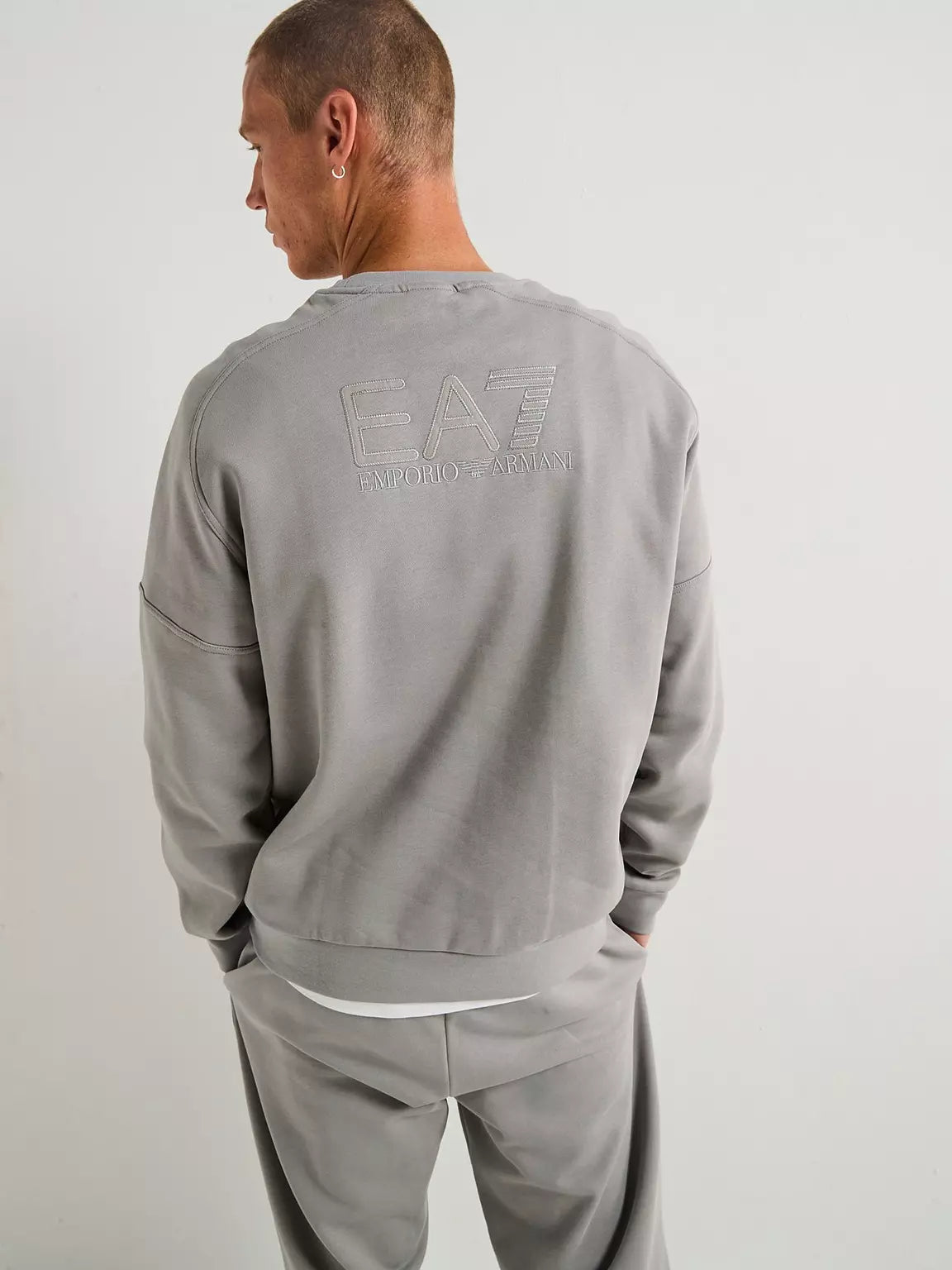 EA7 Visibility Back Logo Tracksuit – Grey