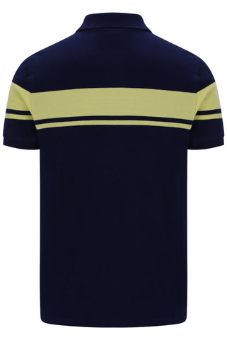 Sergio Tacchini Young Line Polo – Maritime Blue/Celery Green