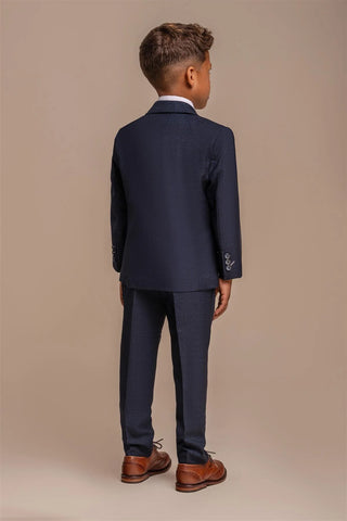 House of Cavani Boys Caridi Navy Three Piece Suit