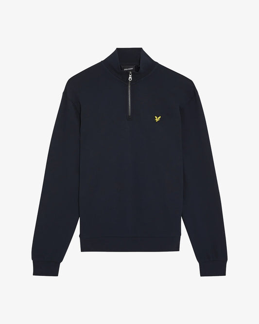 Lyle & Scott Loopback Quarter Zip Sweatshirt – Dark Navy