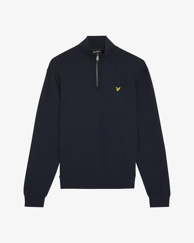 Lyle & Scott Loopback Quarter Zip Sweatshirt – Dark Navy