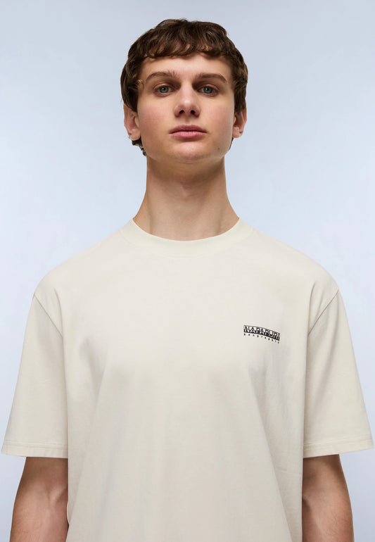 Napapijri Small Box Logo T-Shirt – Beige