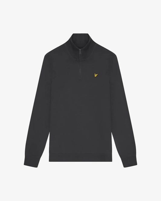 Lyle & Scott Loopback Quarter Zip Sweatshirt – Gunmetal