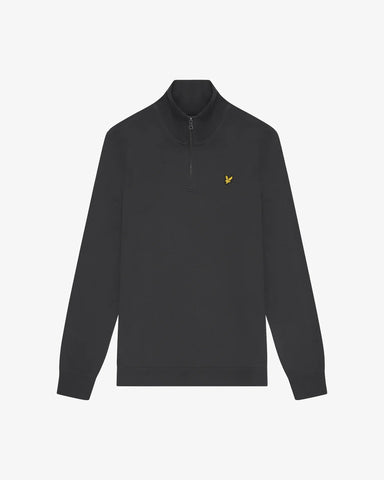 Lyle & Scott Loopback Quarter Zip Sweatshirt – Gunmetal