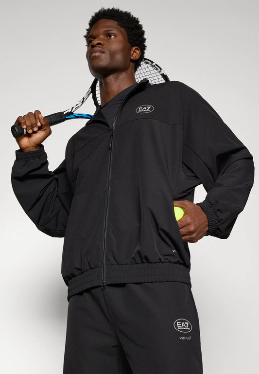 EA7 Tennis Pro Tracksuit in VENTUS7 Technical Fabric – Black