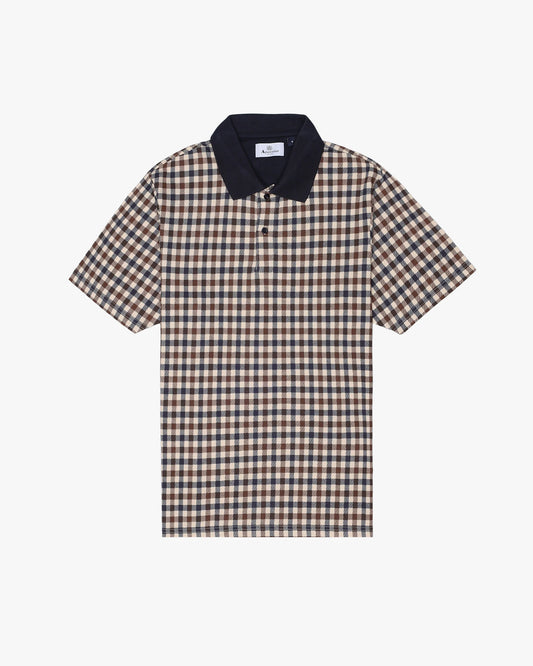 Aquascutum Active Piquet Polo - Club Check
