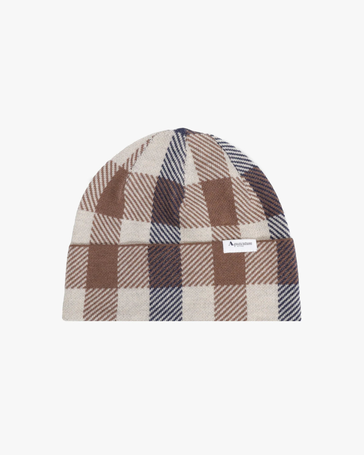 Aquascutum Macro Check Beanie