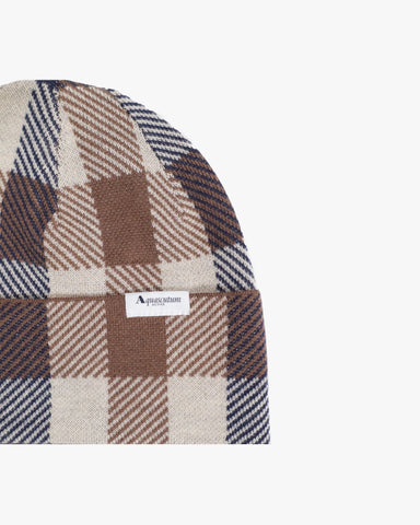 Aquascutum Macro Check Beanie
