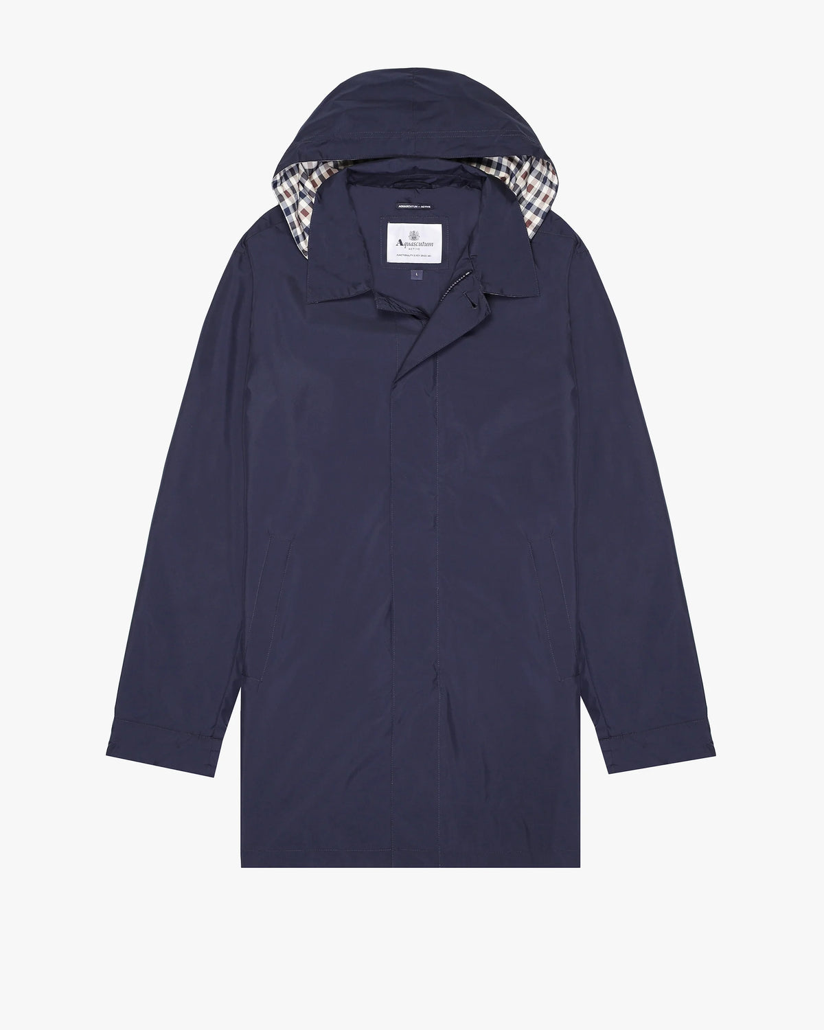 Aquascutum Packable Trench Coat Navy