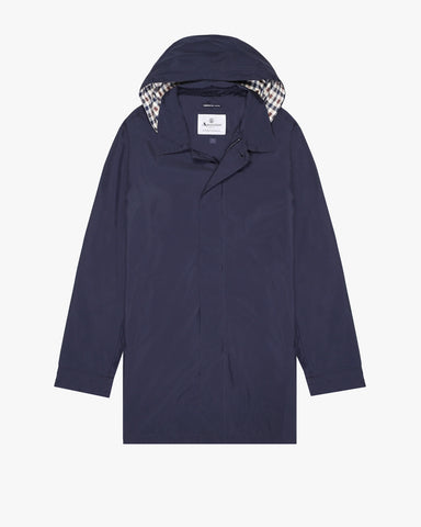 Aquascutum Packable Trench Coat Navy