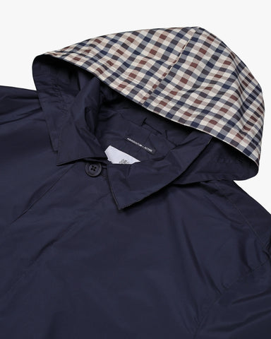 Aquascutum Packable Trench Coat Navy