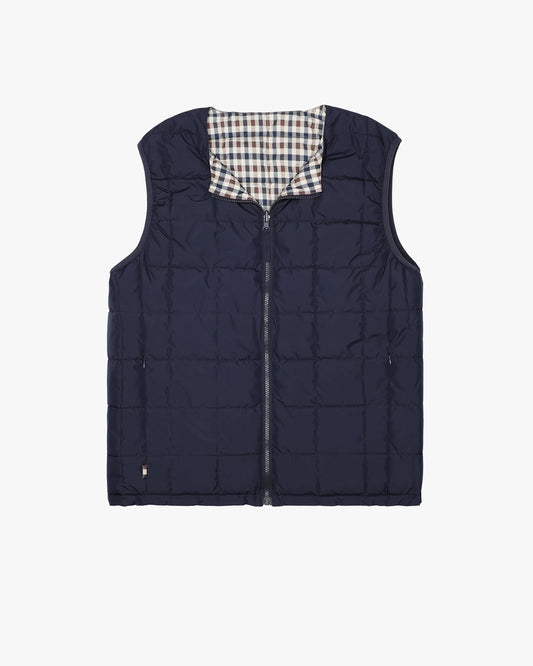 Aquascutum Iconic Reversible Gilet Navy