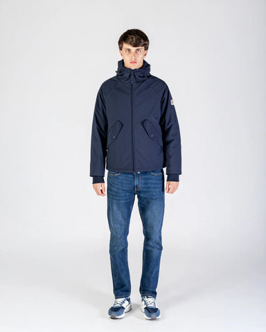 Aquascutum Active Soft Shell Mid Parka Jacket – Navy
