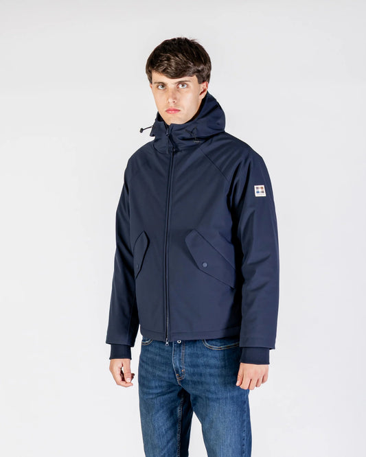 Aquascutum Active Soft Shell Mid Parka Jacket – Navy