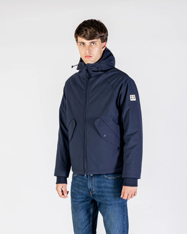 Aquascutum Active Soft Shell Mid Parka Jacket – Navy